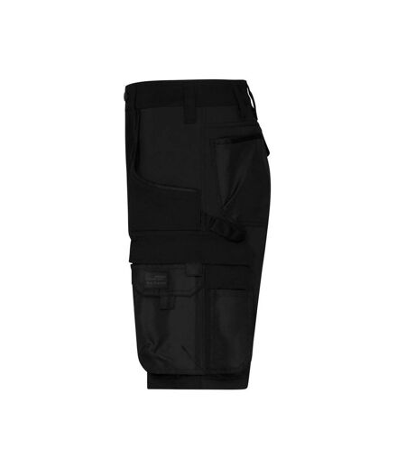 Short À Poches Workwear Adulte Noir James And Nicholson