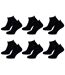 Chaussettes homme LOTTO Socquettes Tiges courtes Pack de 6 Paires Sneaker LOTTO Noires