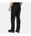 Regatta Pro Mens Packaway Waterproof Breathable Overtrousers (Black) - UTPC2995