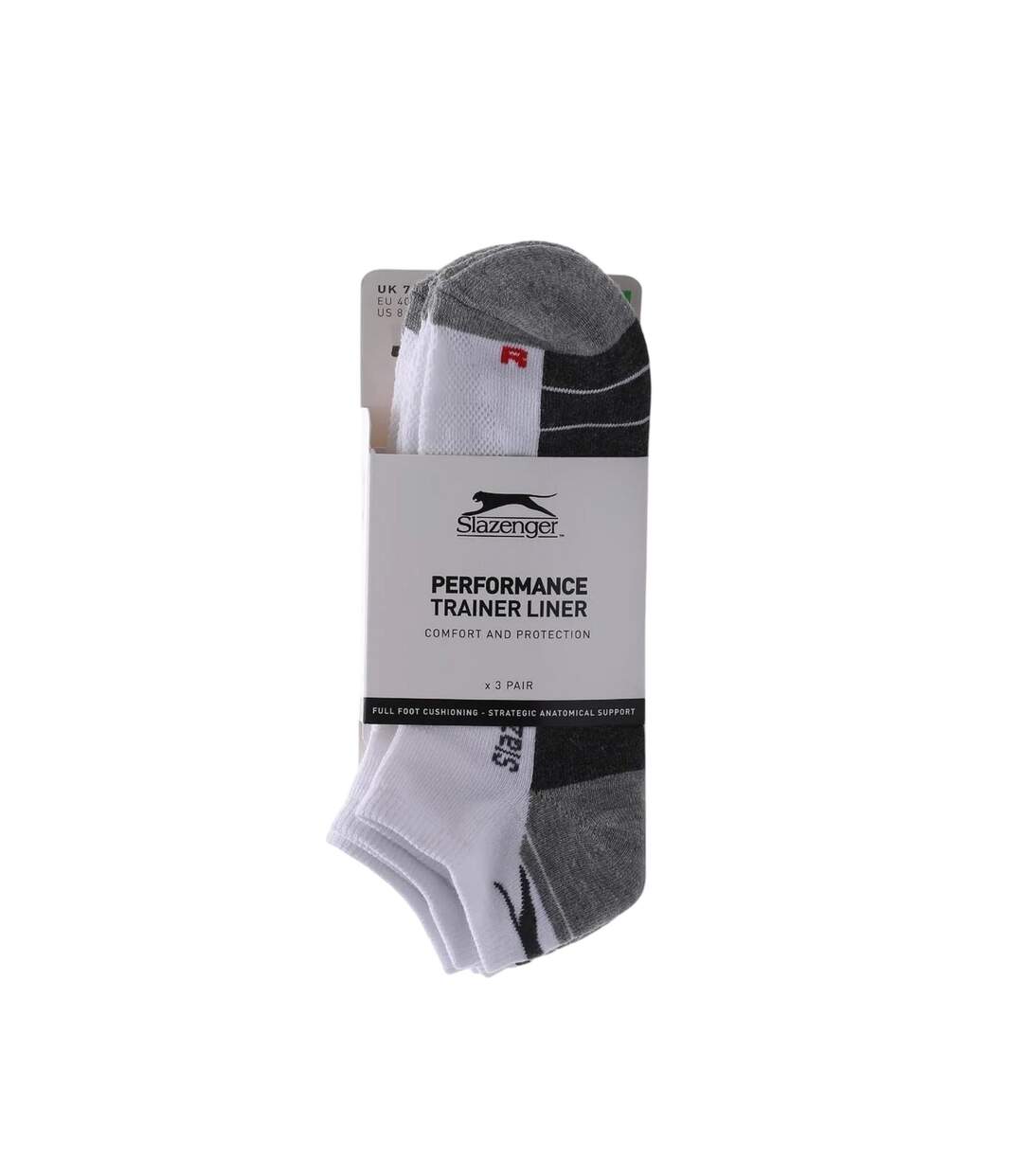 Lot De 3  Socquettes Homme Blanc Slazenger-3