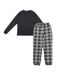 Ensemble De Pyjama Long Motif/style À Carreaux Homme Anthracite Howick-1