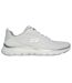 Womens/ladies flex appeal 5.0 uptake contrast trainers white/silver Skechers