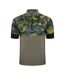 Maillot De Cyclisme Manches Courtes Raglan Motif/style Blocs De Couleurs Homme Gris Kaki Imprimé Dare 2B-1