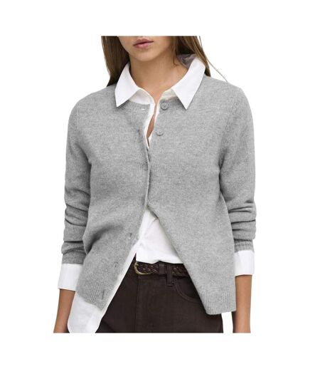 Gilet gris femme only olivia