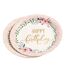 Lot de 6 Assiettes en Carton Boho Chat II 18cm Rose-1