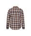 Mens Maine Flannel Long-sleeved Shirt Tan Mountain Warehouse-2