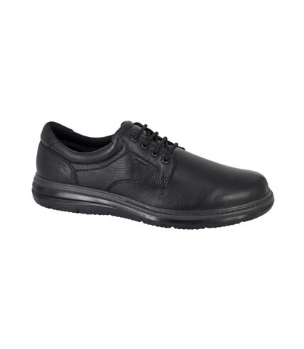 IMAC Mens Softie Leather Casual Shoes (Black) - UTDF2355