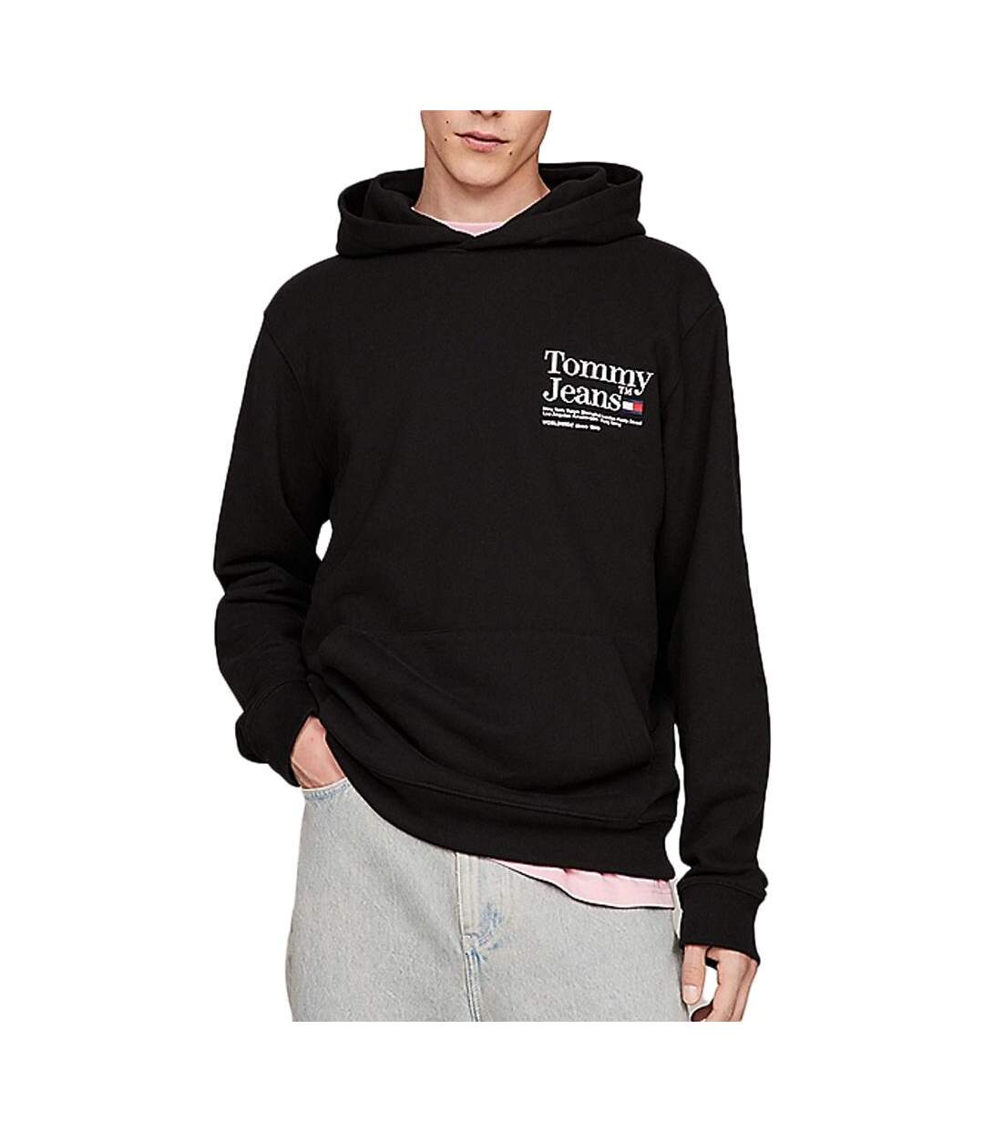 Sweat Noir Homme Tommy Hilfiger DM0DM18860 - L-1