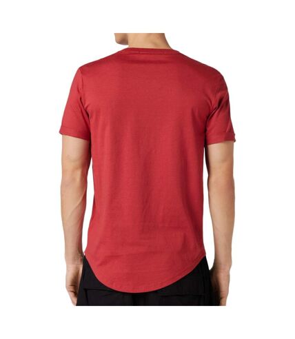 T-shirt Rouge Homme Calvin Klein Jeans Badge Turn Up - M