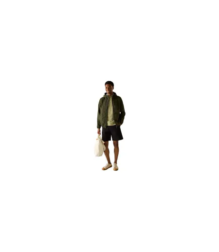 Veste Imperméable Shorebay Homme Kaki Foncé Noir Regatta