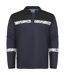 Mens Progression Pique Long-sleeved Polo Shirt Navy Blue Projob-1