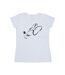 Disney Femme/Les femmes Minnie Mouse - T-shirt en coton avec le nez en l'air (Blanc) - UTBI33213-1