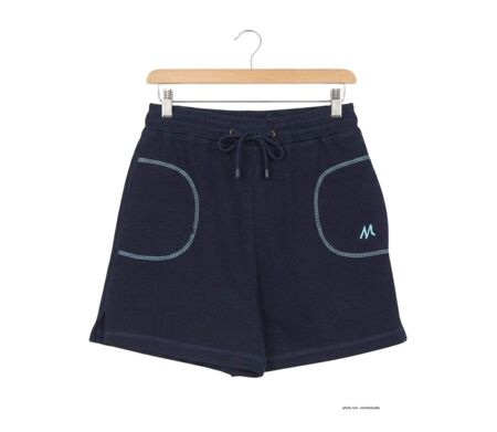 Short de sport en molleton femme bleu marine MAYFLOWER SE9039M : le confort absolu pour bouger librement