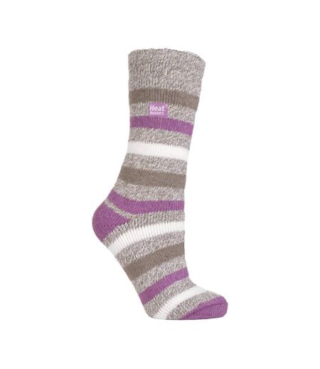 Ladies Twist Patterned Thick Winter Thermal Socks