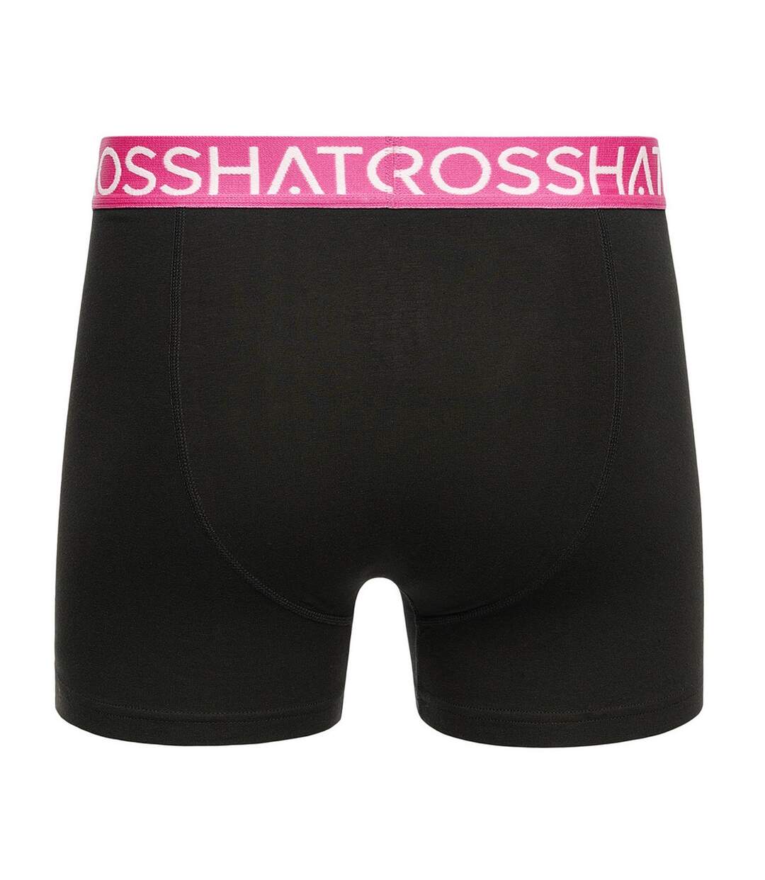 Pack Of 3  Mens Trioglow Boxer Shorts  Black Crosshatch-2