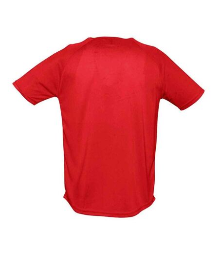 T-shirt Sporty Homme Rouge SOLS