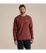 T-shirt Manches Longues Motif/style Logo Dillisk Homme Rouge Sombre Imprimé Craghoppers-4