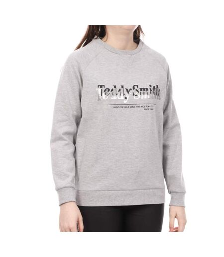 Sweat Gris Femme Teddy Smith Caviar - XS