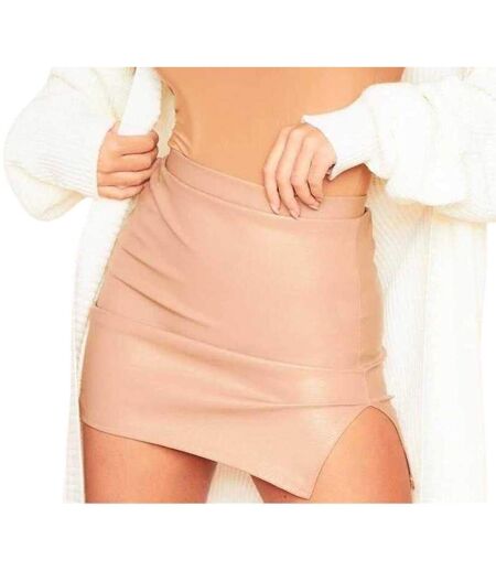 Mini Jupe Femme Marron Clair Missy Empire