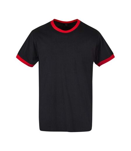 Build Your Brand - T-shirt - Homme (Noir / Rouge vif) - UTRW8967