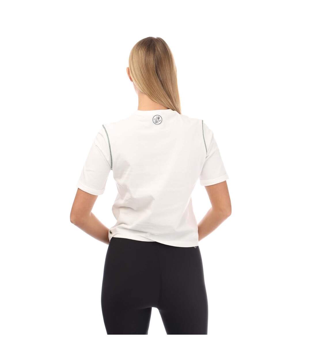 T-shirt rolandgarros edition femme crème Lacoste-2
