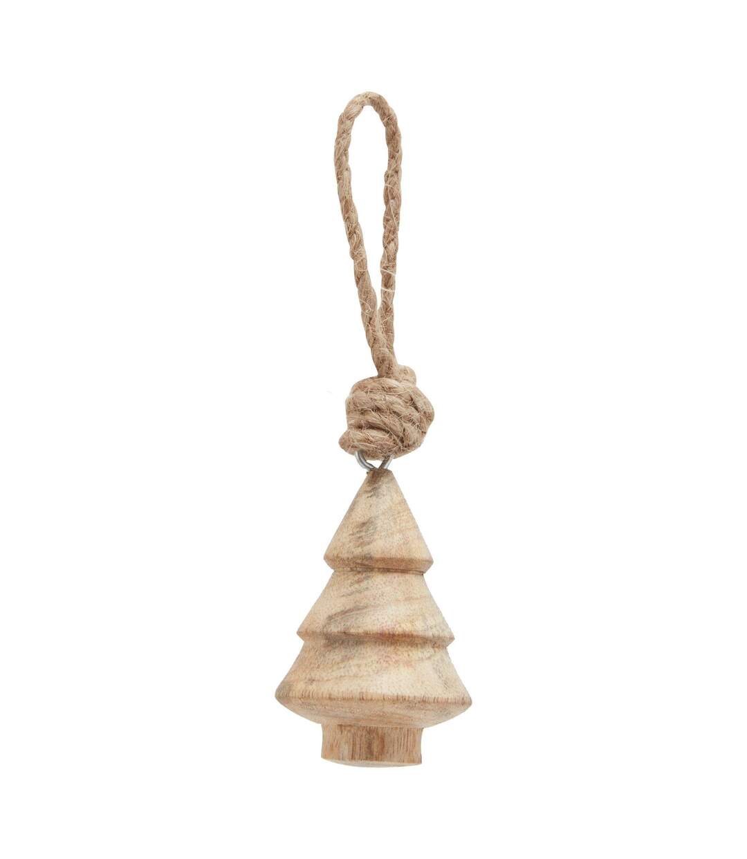 Wooden christmas tree bauble one size brown Hill Interiors-1