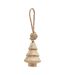Wooden christmas tree bauble one size brown Hill Interiors-1