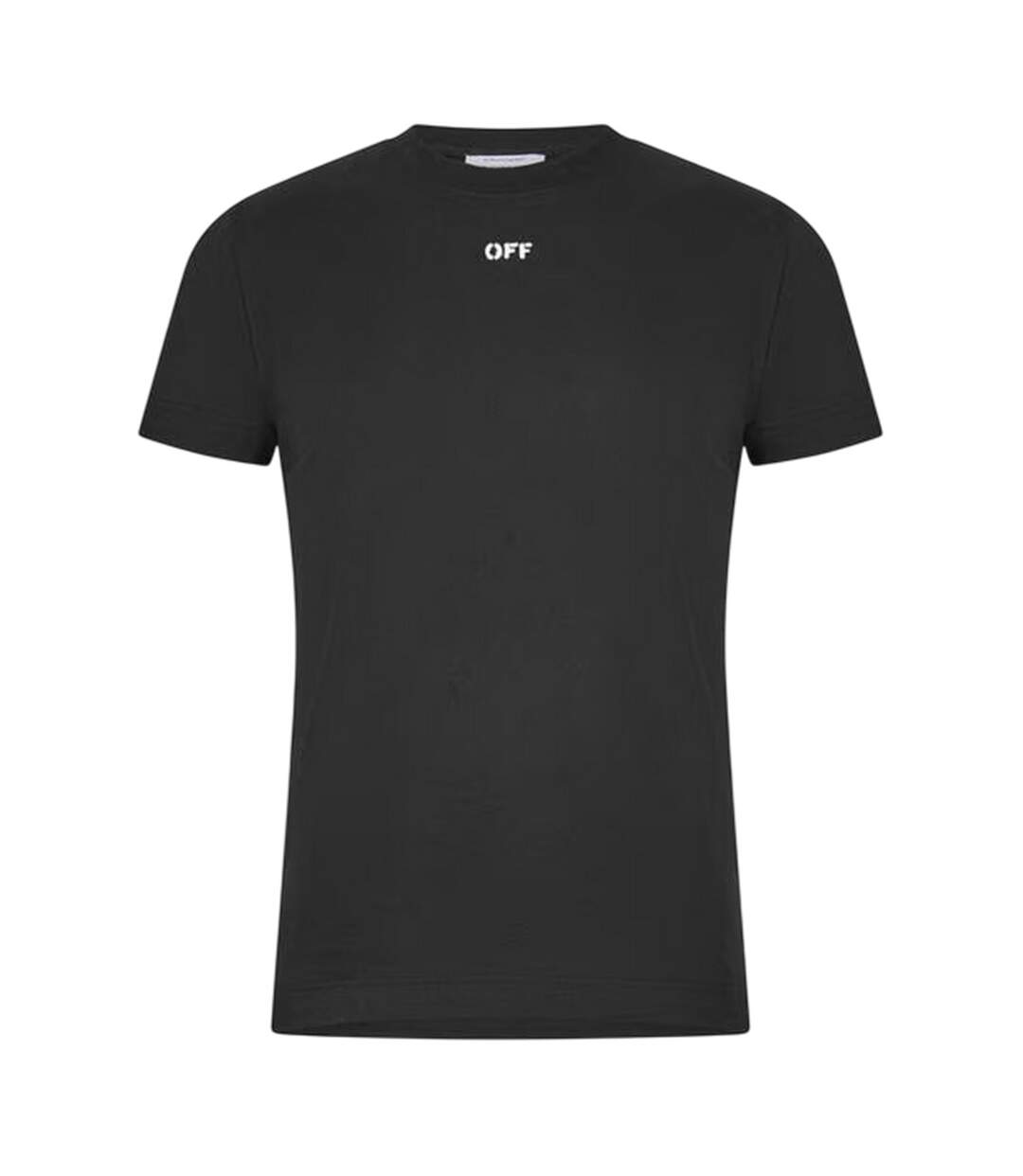 Mens Off Logo Short-sleeved T-shirt Black Off White-2