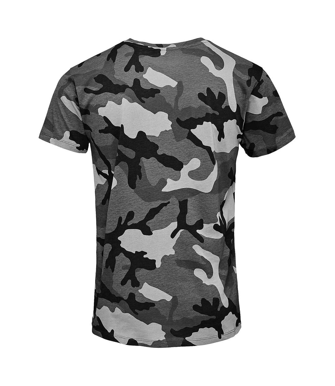 T-shirt à motif camouflage homme gris SOLS