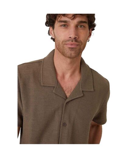 Chemise Manches Courtes Antti Homme Kaki Threadbare