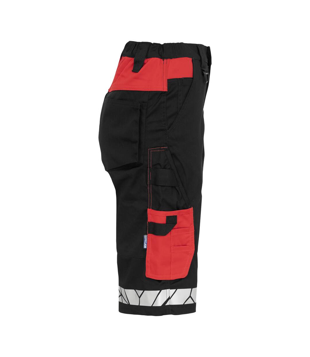 Short De Travail Progression Femme Noir Rouge Projob-4