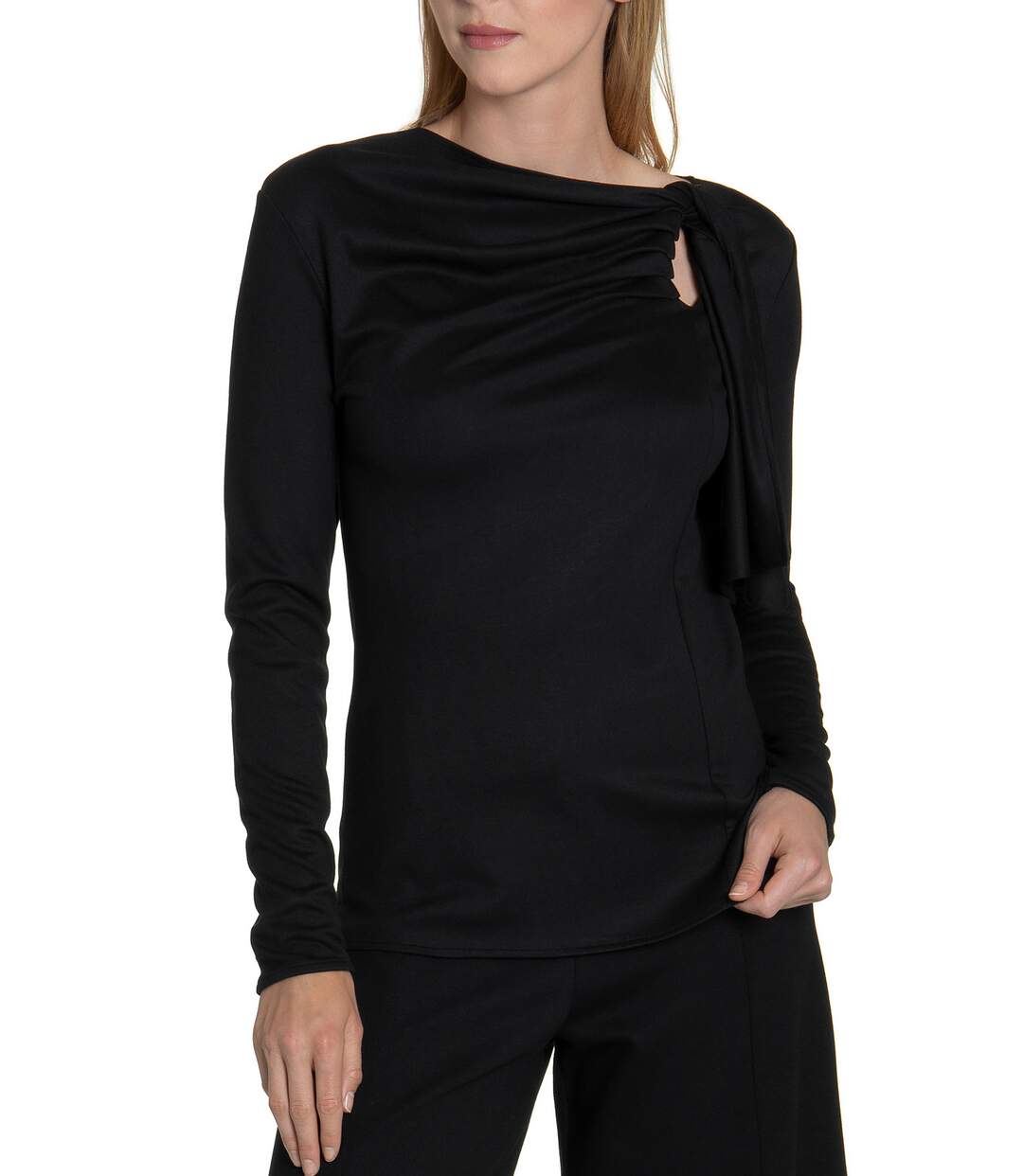 Top manches longues Giselle noir Lisca