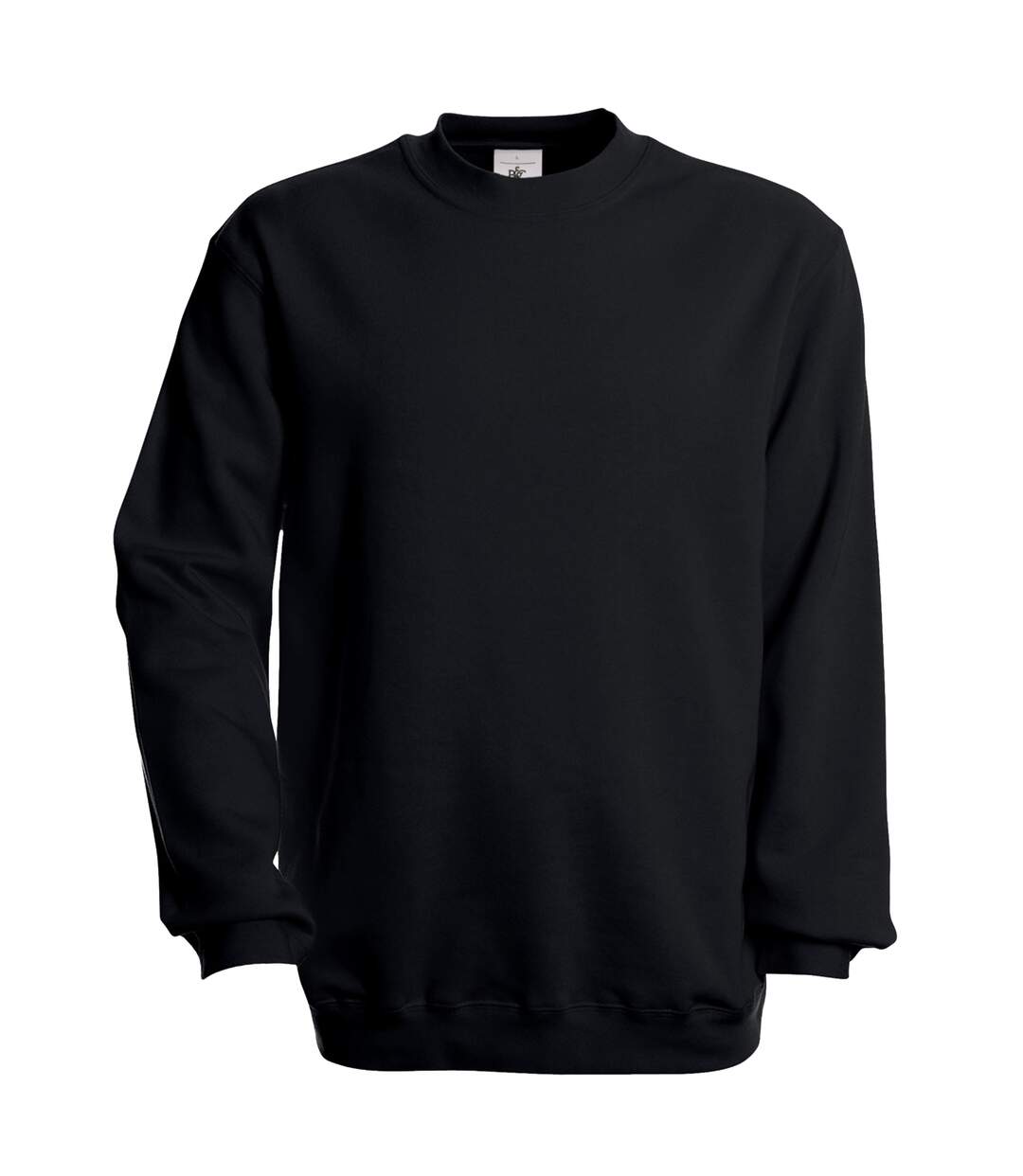 B&C Unisex Set-In Modern Cut Crew Neck Sweatshirt (Black) - UTBC2013-1