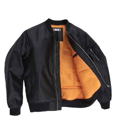 Unisex Adult Bomber Jacket Black Clique