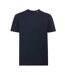 T-shirt Homme Bleu Marine Français Russell Pure Organic-1