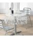 Nappe Ronde Cristal Feuille 140cm Transparent-1