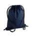 Unisex Recycled Gymsac One Size Navy Bagbase-1