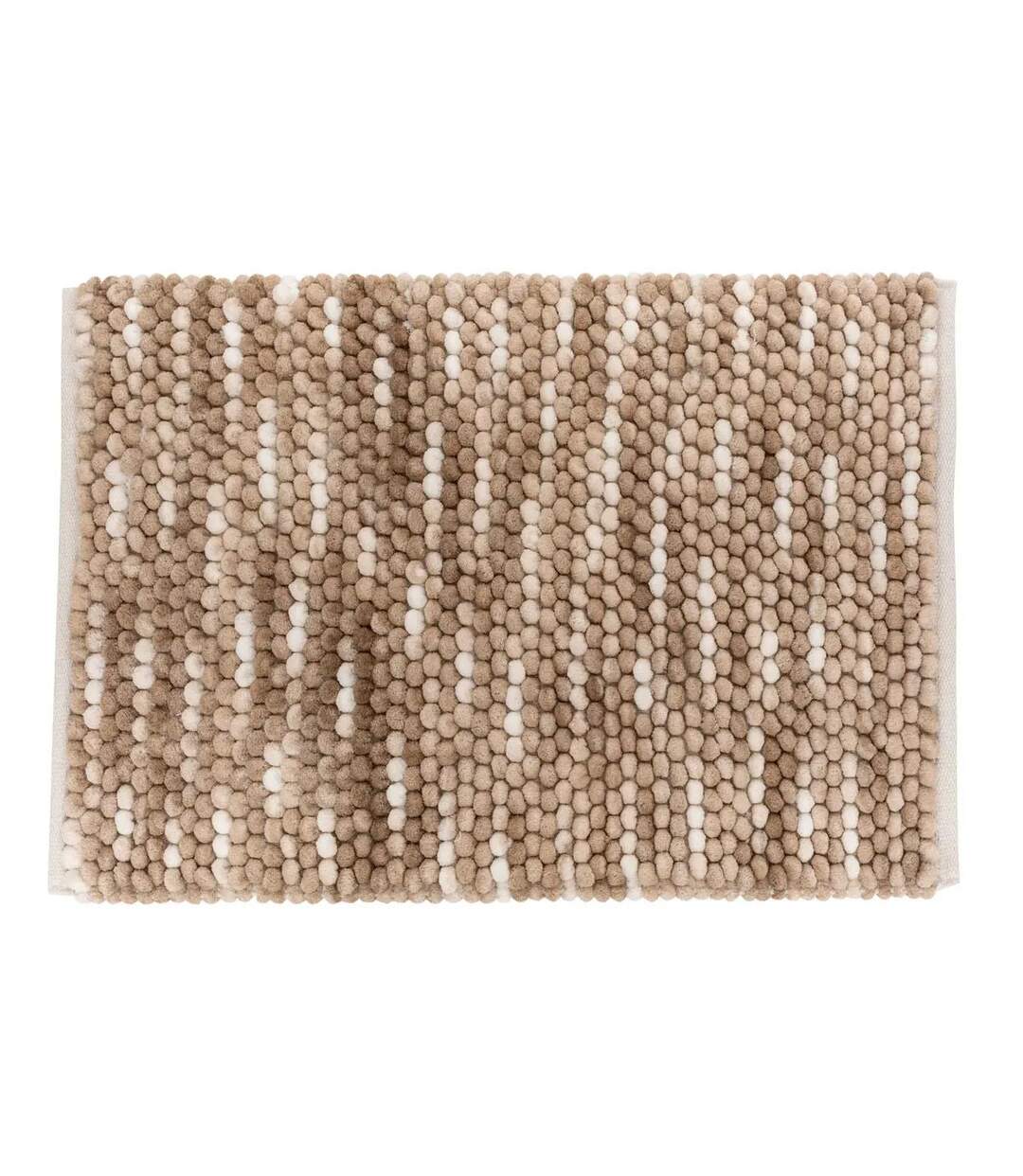Tapis de Bain en Coton Dégradé 50x75cm Beige-1