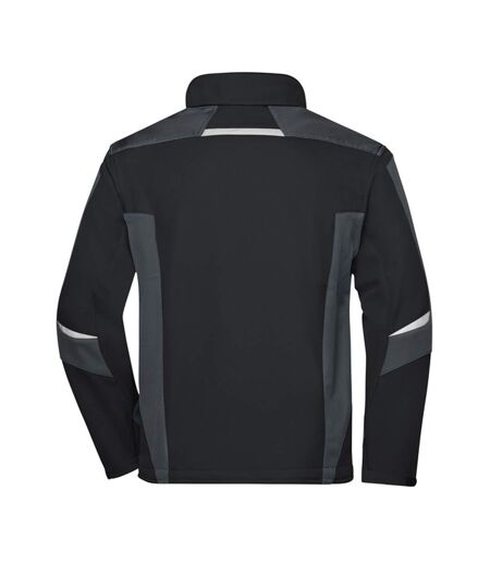 Veste Softshell Strong Adulte Noir Carbone James And Nicholson