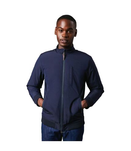 Mens short wadded blouson jacket navy Maine