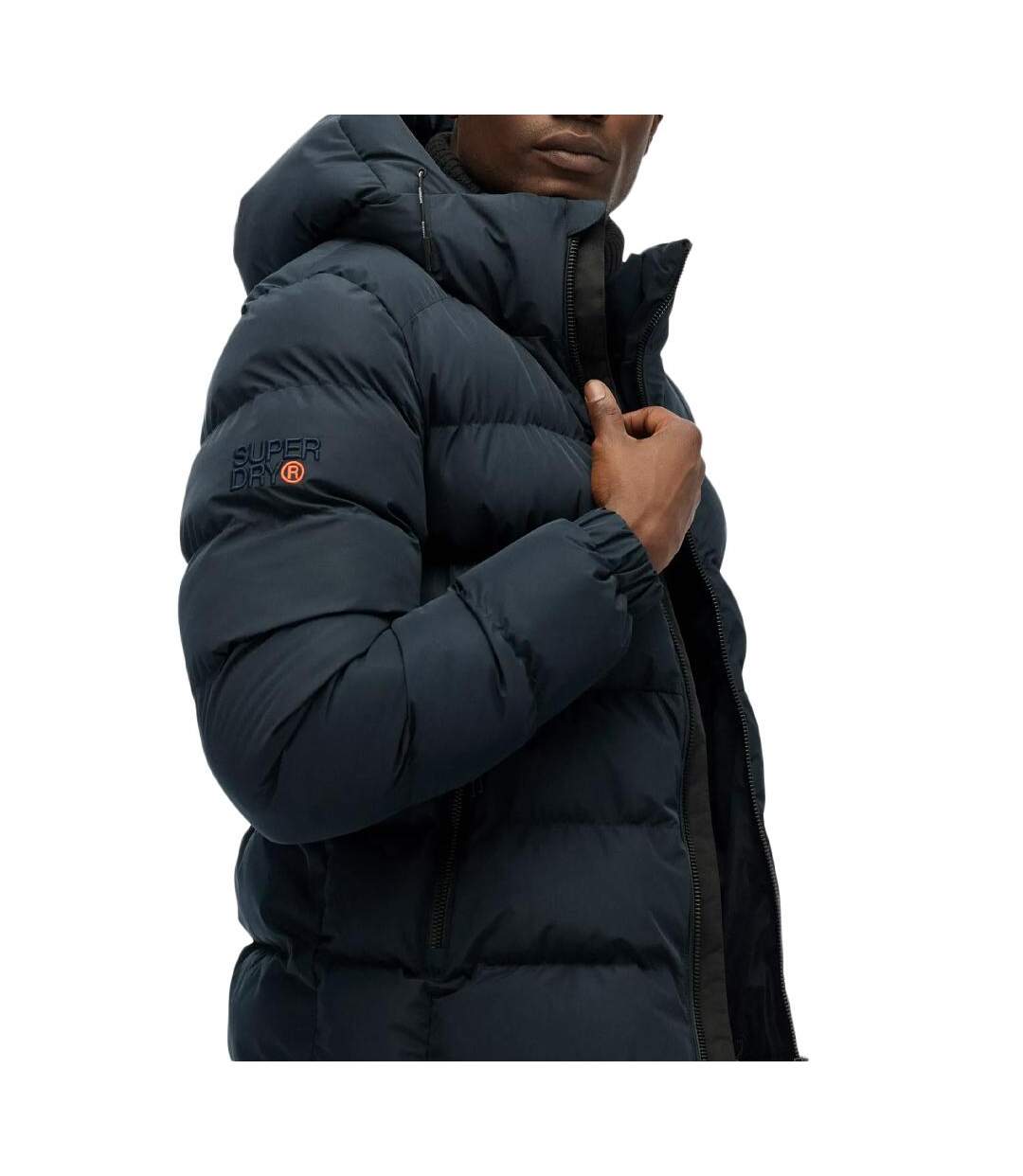 Doudoune marine homme superdry hooded sports-2