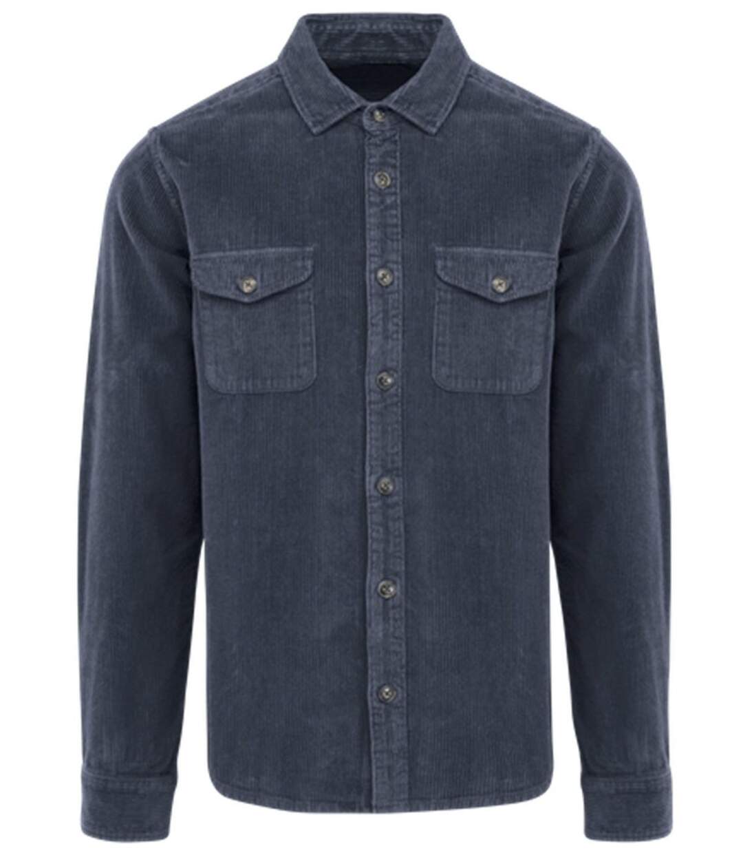 Surchemise en velours côtelé - Homme - PATS519 - bleu marine-2