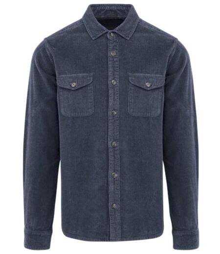 Surchemise en velours côtelé - Homme - PATS519 - bleu marine