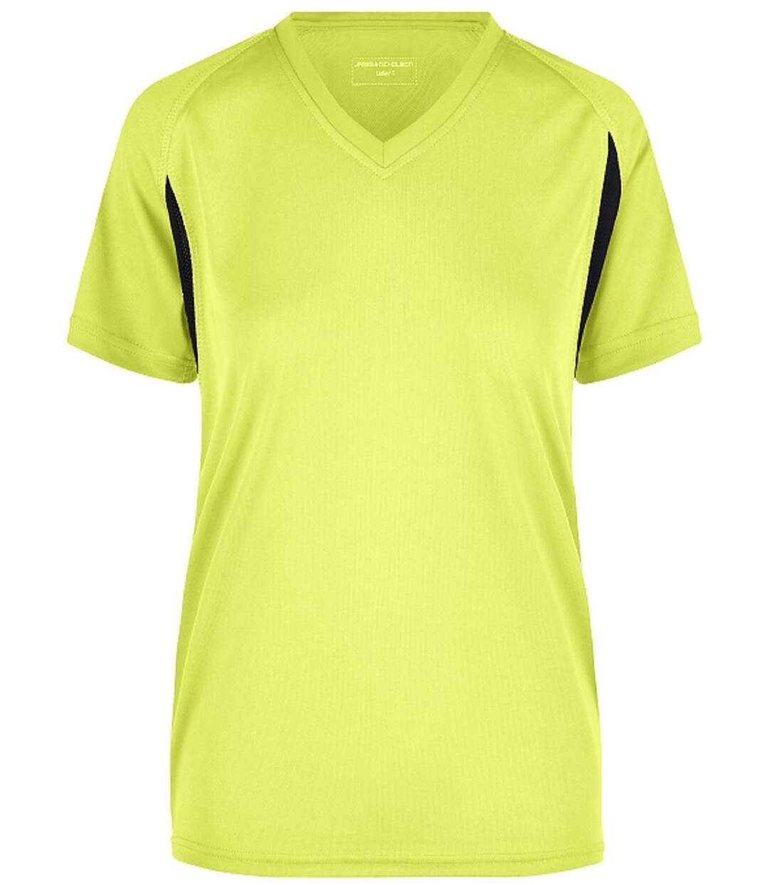 t-shirt running respirant JN316 - jaune fluo - FEMME-2