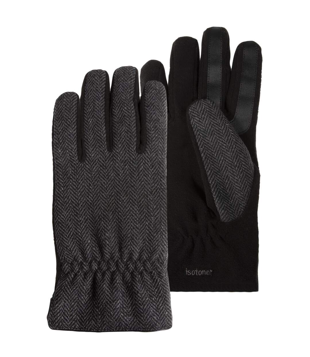 Isotoner Gants homme tactiles, chauds doublés en polaire-2