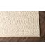 Tapis Déco en Laine Jajru 200x300cm Blanc-3
