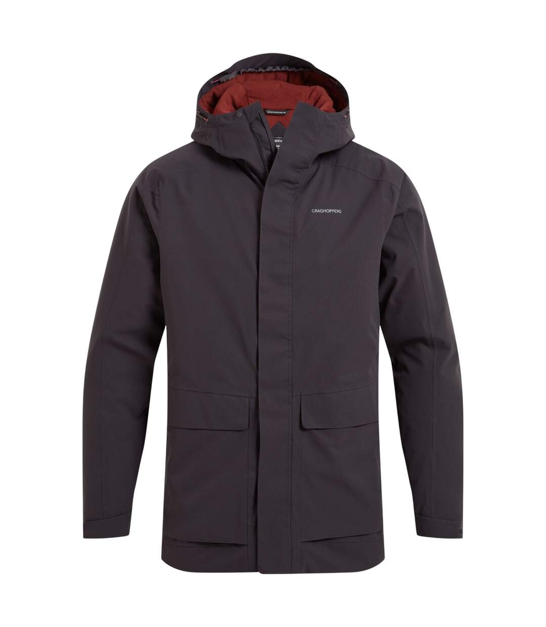 Mens lorton waterproof jacket dark iron Craghoppers-1