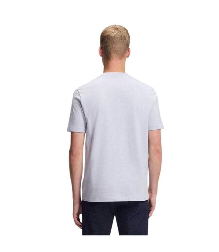 Mens Insignia Logo T-shirt Light Pastel Grey Boss