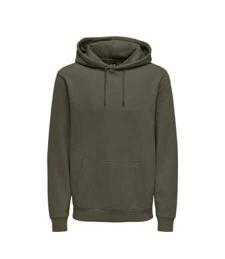 Sweat à capuche marron homme only & sons ceres - l