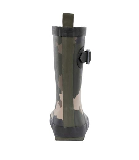 Trespass - Bottes de pluie PUDDLE - Enfant (Vert / Marron / Noir) - UTTP5971